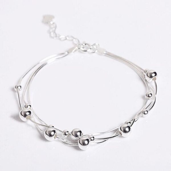 high-quality 925 sterling silver jewelry fashion fresh beauty smooth small round female popular bracelet sb56, Black
high-quality 925 sterling silver jewelry fashion fresh beauty smooth small round female popular bracelet sb56, Black