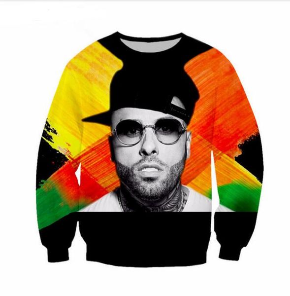 wholesale-fashion womens/mens popular dj singer nicky jam rapper x funny 3d print casual sweatshirt plus size qqy045, Black
wholesale-fashion womens/mens popular dj singer nicky jam rapper x funny 3d print casual sweatshirt plus size qqy045, Black