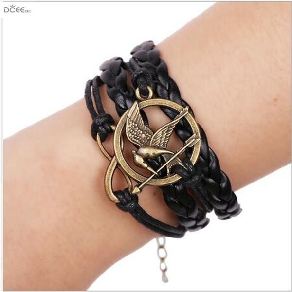 new diy hand woven pu multi-layer hand-made european and american fashion men's bracelet, Black
new diy hand woven pu multi-layer hand-made european and american fashion men's bracelet, Black