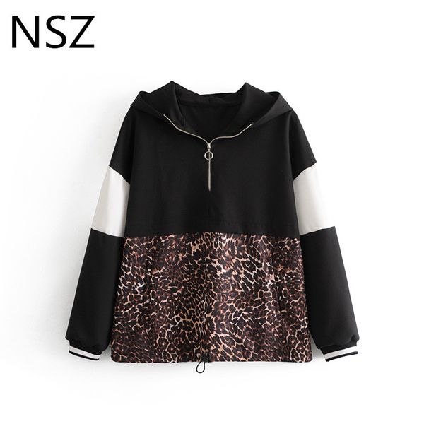 women animal print leopard patchwork hooded hoodies sweatshirts loose casual jacket coat outerwear hoodies, Black
women animal print leopard patchwork hooded hoodies sweatshirts loose casual jacket coat outerwear hoodies, Black