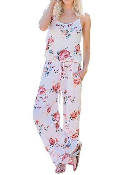 Polyester Kawaii Floral Women Jumpsuit Fashion Spaghetti Strap Long Playsuits Casual Beach Wide Leg Pants Jumpsuits Summer Female
Polyester Kawaii Floral Women Jumpsuit Fashion Spaghetti Strap Long Playsuits Casual Beach Wide Leg Pants Jumpsuits Summer Female