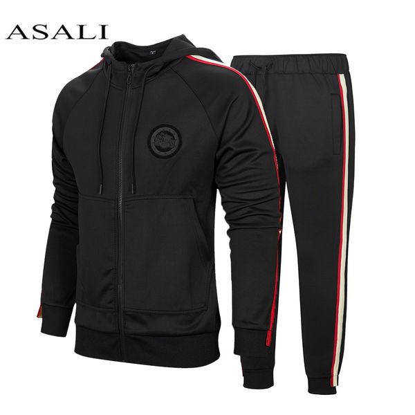 winter striped tracksuit men casual hooded zipper gyms sportswear 2pcs jacket jogger suit male tracksuit sets high street brand, Gray
winter striped tracksuit men casual hooded zipper gyms sportswear 2pcs jacket jogger suit male tracksuit sets high street brand, Gray