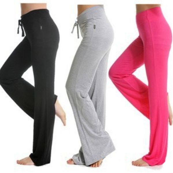 patchwork cut high waist elastic wide leg pants lace up fitness loose yoga pants, White;red
patchwork cut high waist elastic wide leg pants lace up fitness loose yoga pants, White;red