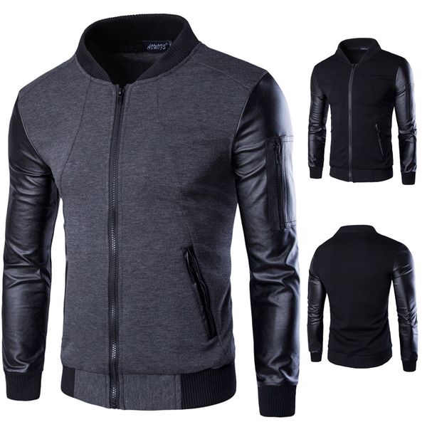 patchwork leather bomber jacket men coats men outerwear autumn slim fit male motorcycle cardigan stand collar jackets for men sale, Black;brown
patchwork leather bomber jacket men coats men outerwear autumn slim fit male motorcycle cardigan stand collar jackets for men sale, Black;brown