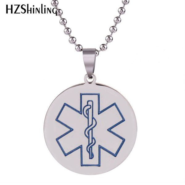 2018 new medical alert id stainless steel necklace round handmade pendant art silver jewelry ball chain for men hz7
2018 new medical alert id stainless steel necklace round handmade pendant art silver jewelry ball chain for men hz7