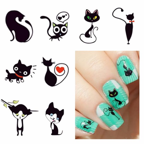 wuf 1 sheet optional new fashion lovely sweet water transfer 3d grey cute cat nail art sticker full wraps nails decal diy, Black
wuf 1 sheet optional new fashion lovely sweet water transfer 3d grey cute cat nail art sticker full wraps nails decal diy, Black