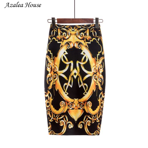 2018 azalea house floral style pencil skirt women summer casual high waist classical vintage elegant bodycon print midi skirt, Black
2018 azalea house floral style pencil skirt women summer casual high waist classical vintage elegant bodycon print midi skirt, Black