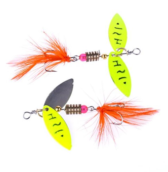 lenpaby 5pcs/lot original rooster tail spinnerbait lure with painted two blade spinner baits kit saltwater/freshwater for bass trout 4.5g
lenpaby 5pcs/lot original rooster tail spinnerbait lure with painted two blade spinner baits kit saltwater/freshwater for bass trout 4.5g