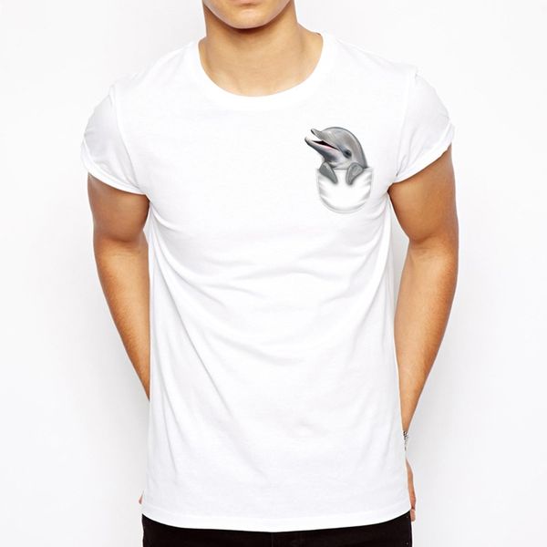 lasting charm 2018 new cute pocket print t-shirt mens dolphin design t shirt funny casual tee shirts, White;black
lasting charm 2018 new cute pocket print t-shirt mens dolphin design t shirt funny casual tee shirts, White;black