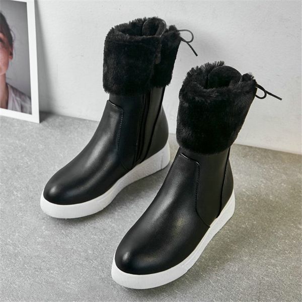 nayiduyun us4-10 women faux fur wedges med heels riding boots winter warm platform snow boots punk party oxfords casual shoes, Black
nayiduyun us4-10 women faux fur wedges med heels riding boots winter warm platform snow boots punk party oxfords casual shoes, Black