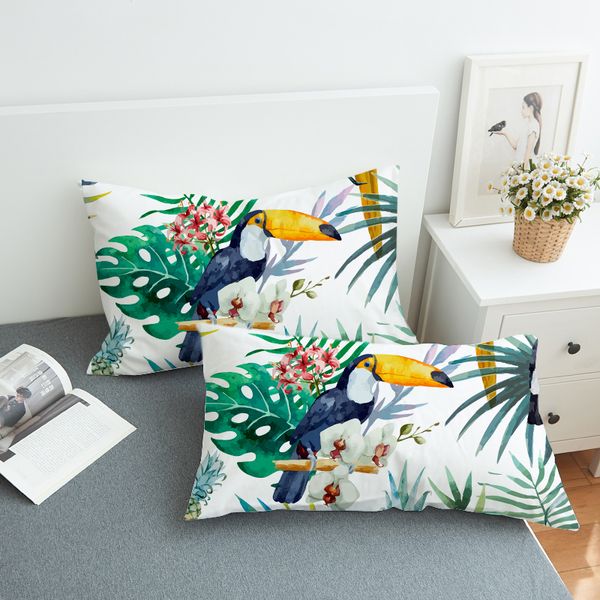 novelty tropical monstera leaf toucan bird pattern home decorative bedding sleeping pillowcase,50*75cm 50*90cm
novelty tropical monstera leaf toucan bird pattern home decorative bedding sleeping pillowcase,50*75cm 50*90cm