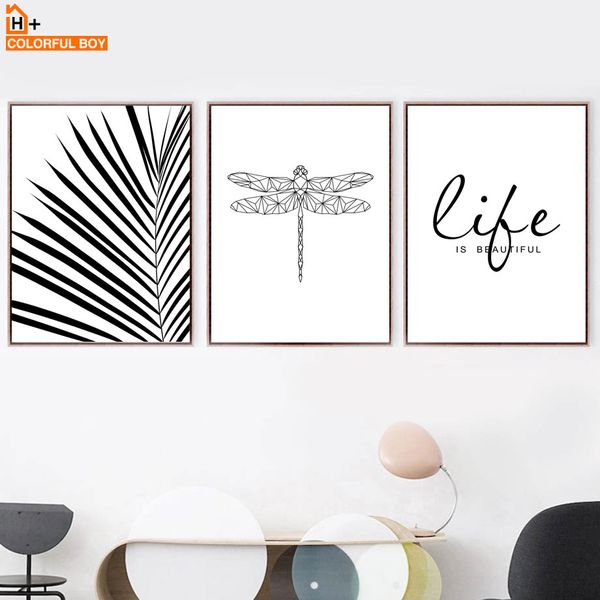 colorfulboy wall art canvas painting nordic poster black white dragonfly leaf minimalist bedroom wall pictures for living room
colorfulboy wall art canvas painting nordic poster black white dragonfly leaf minimalist bedroom wall pictures for living room