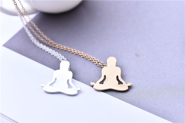 popular new european and american religious pendant alloy yoga key body bright face clavicular necklace lovely meditation figure patter, Silver
popular new european and american religious pendant alloy yoga key body bright face clavicular necklace lovely meditation figure patter, Silver