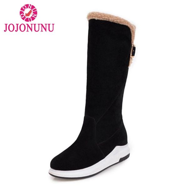 jojonunu women winter wedges boots keep warm plush fur shoes women new fashion buckle inside heels knee high boots size 34-43, Black
jojonunu women winter wedges boots keep warm plush fur shoes women new fashion buckle inside heels knee high boots size 34-43, Black