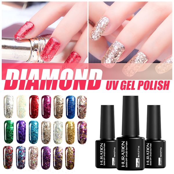 huration 8ml professional 3d diamond semi permanent base coat art glitter uv led soak off nail gel polish use gel varnish, Red;pink
huration 8ml professional 3d diamond semi permanent base coat art glitter uv led soak off nail gel polish use gel varnish, Red;pink