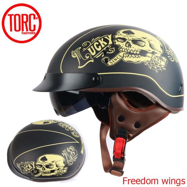 torc t55 vintage motorcycle helmet retro scooter half helmet with built-in lens visor casco moto helm moto capacete para dot
torc t55 vintage motorcycle helmet retro scooter half helmet with built-in lens visor casco moto helm moto capacete para dot