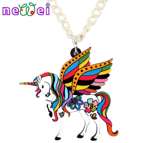 newei acrylic holy fairy unicorn flying horse necklace pendant chain collar fashion anime jewelry for women girls teens gifts, Silver
newei acrylic holy fairy unicorn flying horse necklace pendant chain collar fashion anime jewelry for women girls teens gifts, Silver