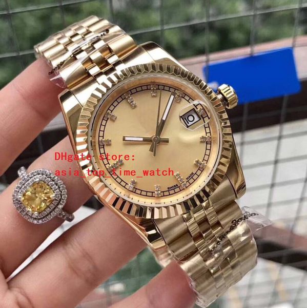 3 color 2018 latest version 116234 diamond dial 38 mm 18 k gold mechanical automatic mens & woman watches, Slivery;brown
3 color 2018 latest version 116234 diamond dial 38 mm 18 k gold mechanical automatic mens & woman watches, Slivery;brown
