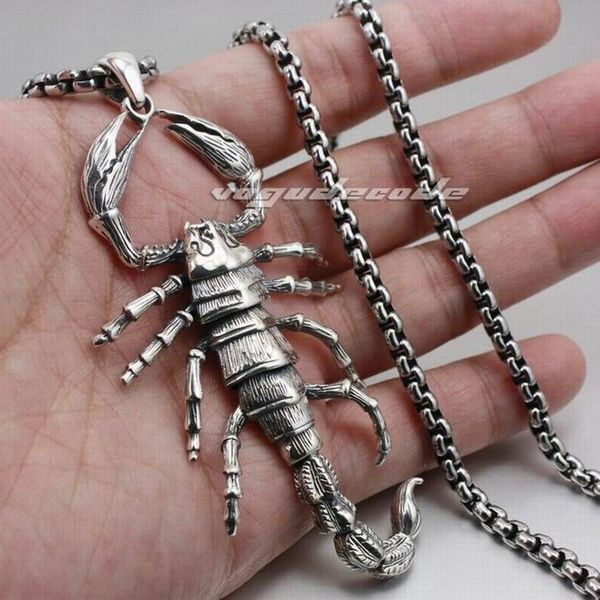 linsion huge 925 sterling silver king scorpion mens biker pendant 8c020 stainless steel necklace 24 inches
linsion huge 925 sterling silver king scorpion mens biker pendant 8c020 stainless steel necklace 24 inches
