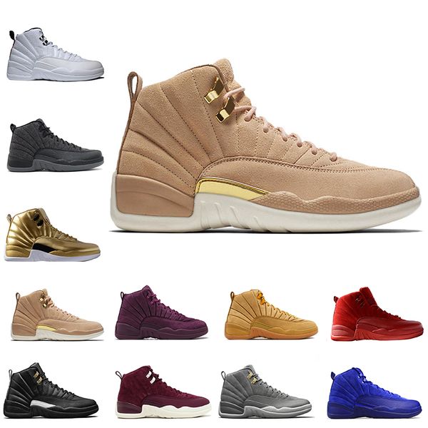 2018 12 12s mens basketball shoes wheat dark grey bordeaux flu game the master taxi playoffs french blue barons all yellow sports sneakers
2018 12 12s mens basketball shoes wheat dark grey bordeaux flu game the master taxi playoffs french blue barons all yellow sports sneakers