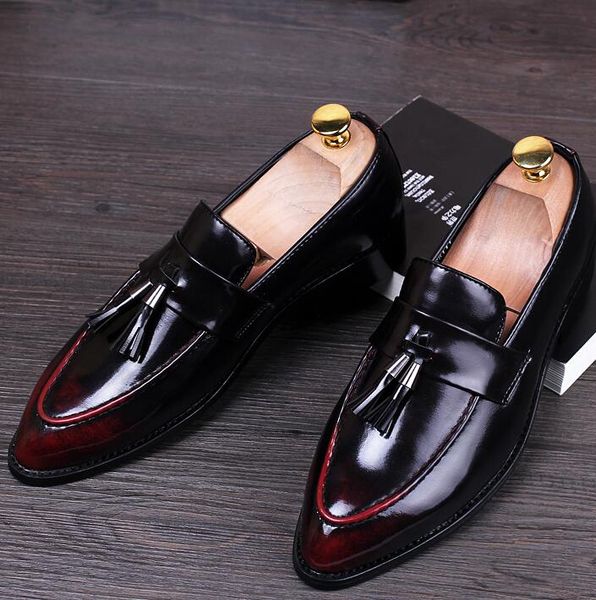 genuine leather shoes men dress shoe pointed oxfords shoes for men slip on designer luxury men formal shoes, Black
genuine leather shoes men dress shoe pointed oxfords shoes for men slip on designer luxury men formal shoes, Black
