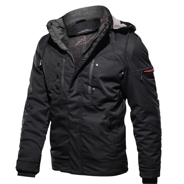 winter men's cotton jacket casual thicken jacket warm hooded large size down windproof solid color coat, Black
winter men's cotton jacket casual thicken jacket warm hooded large size down windproof solid color coat, Black