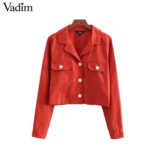 vadim women elegant short style jacket coats pockets single breasted pleated coat ladies red outerwear casual short ca141, Black;brown
vadim women elegant short style jacket coats pockets single breasted pleated coat ladies red outerwear casual short ca141, Black;brown