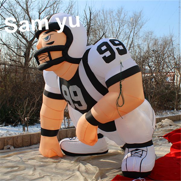 2 5m high inflatable player lawn figure inflatable bubba player for advertii ing