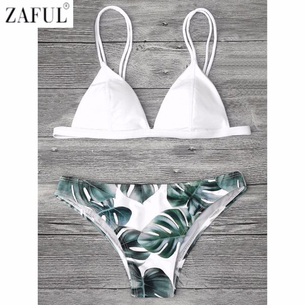 Zaful Sexy Brazilian Bikini Set Swimwear Women Swimsuit Bathing Suit Cami Palm Leaf Print Biquini Swim Suit Maillot De Bain
Zaful Sexy Brazilian Bikini Set Swimwear Women Swimsuit Bathing Suit Cami Palm Leaf Print Biquini Swim Suit Maillot De Bain