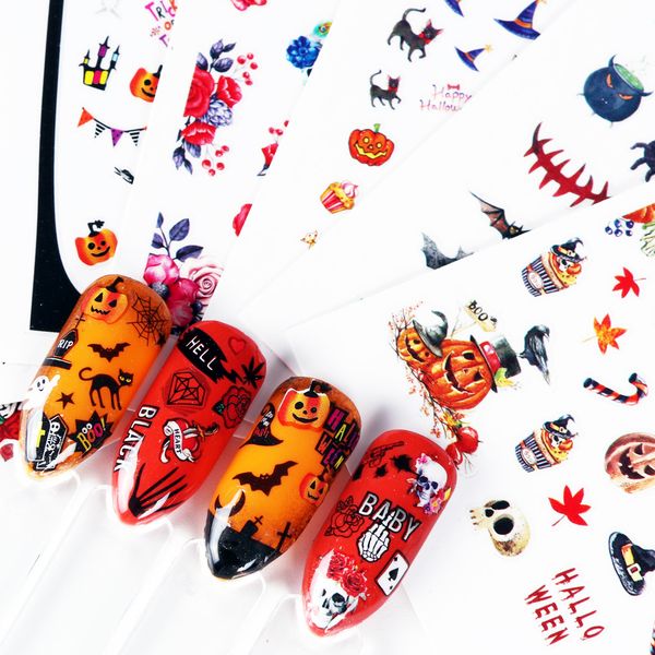 1pcs halloween nail sticker 3d skull ghost pumpkin style nail art adhesive decals diy slider manicure decoration jica338-346, Black
1pcs halloween nail sticker 3d skull ghost pumpkin style nail art adhesive decals diy slider manicure decoration jica338-346, Black
