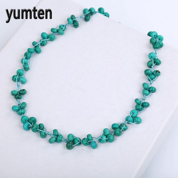 yumten turquoise woven necklace natural stone crystal women fashion beads leisure boutique handmade accessories bisuteria mujer, Silver
yumten turquoise woven necklace natural stone crystal women fashion beads leisure boutique handmade accessories bisuteria mujer, Silver