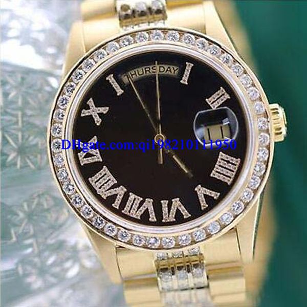 christmas gift factory supplier wristwatches mens 18038 18k yellow gold diamond dial / bezel 36mm, Slivery;brown
christmas gift factory supplier wristwatches mens 18038 18k yellow gold diamond dial / bezel 36mm, Slivery;brown