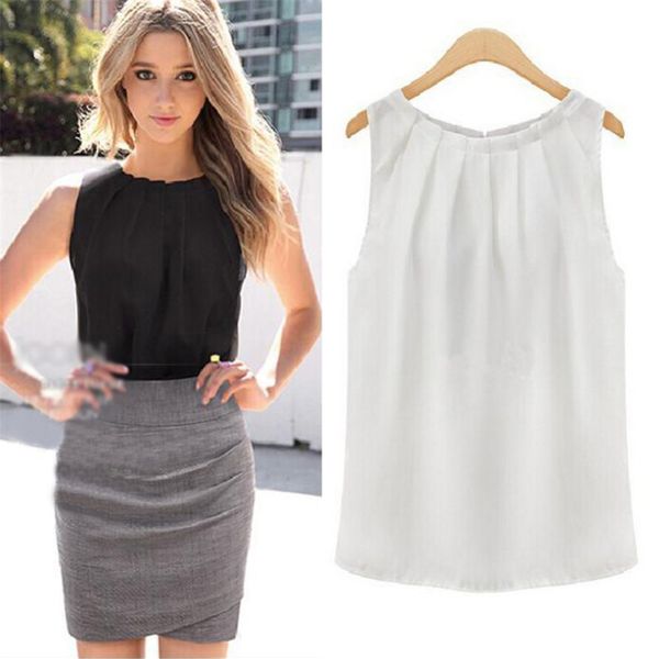2017 maternity sleeveless blouses chiffon summer shirt blusas femeninas o-neck ruffled pleated sleeve women casual blouse, White
2017 maternity sleeveless blouses chiffon summer shirt blusas femeninas o-neck ruffled pleated sleeve women casual blouse, White