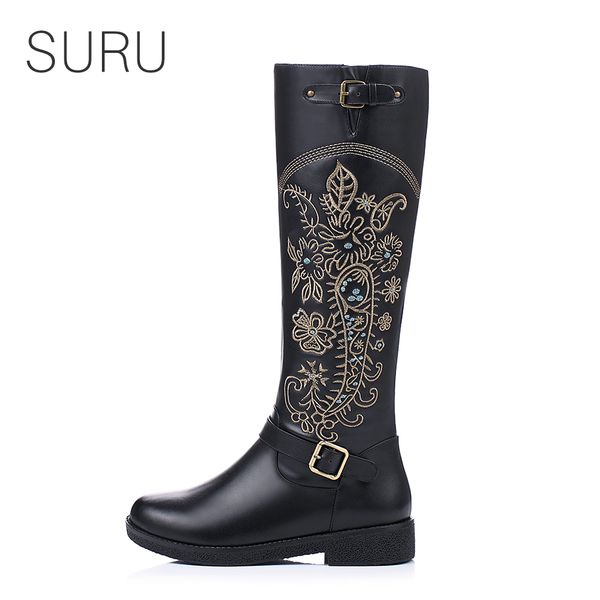 embroider western boots cowboy boots women knee high buckle autumn winter leather ladies, Black
embroider western boots cowboy boots women knee high buckle autumn winter leather ladies, Black