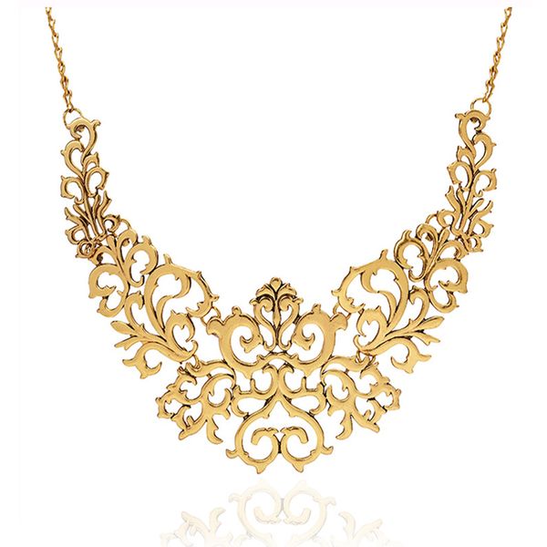 2016 sell metallic hollow carved necklace fashion women hollow bib choker statement vintage pendants necklace collier femme, Silver
2016 sell metallic hollow carved necklace fashion women hollow bib choker statement vintage pendants necklace collier femme, Silver