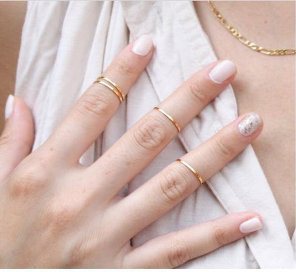 new women fashion gold silver rose metal fine every rings finger ring stacking midi rings for women gold ring 2018 femme bague, Golden;silver
new women fashion gold silver rose metal fine every rings finger ring stacking midi rings for women gold ring 2018 femme bague, Golden;silver