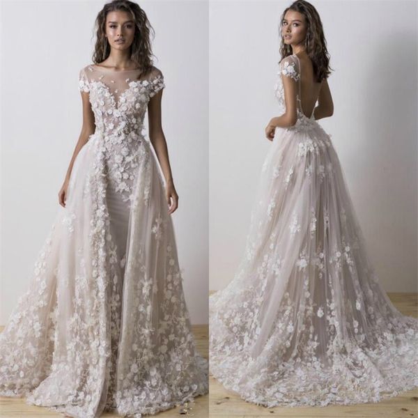 сексуальная русалка overskirts свадебные платья со съемным поездом 2019 скромный backless 3d цветочные кружева с коротким рукавом пляж сад с, White
сексуальная русалка overskirts свадебные платья со съемным поездом 2019 скромный backless 3d цветочные кружева с коротким рукавом пляж сад с, White