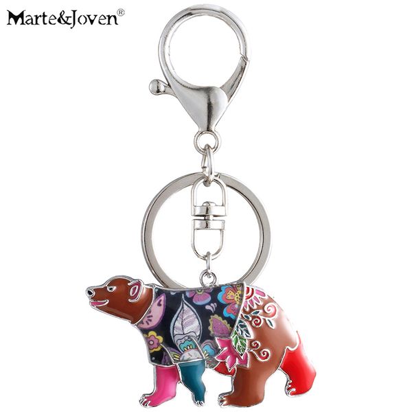 marte&joven cute bear gift keychain for women girls unique colorful enamel polar bear charm jewelry keyring, Silver
marte&joven cute bear gift keychain for women girls unique colorful enamel polar bear charm jewelry keyring, Silver