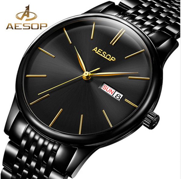 new aesop dress watch mens automatic mechanical sapphire crystal wrist wristwatch stainless steel male clock relogio masculino, Slivery;brown
new aesop dress watch mens automatic mechanical sapphire crystal wrist wristwatch stainless steel male clock relogio masculino, Slivery;brown