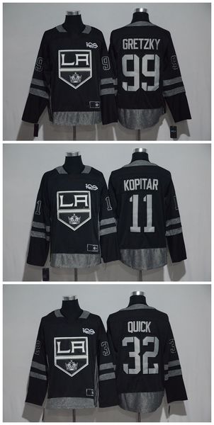 1917-2017 100th anniversary la los angeles kings jersey 11 anze kopitar 32 jonathan quick 99 wayne gretzky black stitched hockey jersey, Black;red
1917-2017 100th anniversary la los angeles kings jersey 11 anze kopitar 32 jonathan quick 99 wayne gretzky black stitched hockey jersey, Black;red