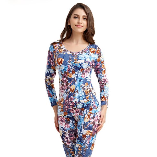 thermal underwear women's long johns o-neck long sleeve floral print winter keep warm cotton elastic bottoming suit big size 3, Black;pink
thermal underwear women's long johns o-neck long sleeve floral print winter keep warm cotton elastic bottoming suit big size 3, Black;pink