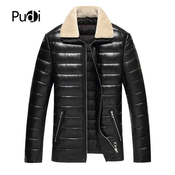 pudi mt8129 2018 men new fashion real sheep leather coat duck down jackets fashion fall winter casual outwear, Black;brown
pudi mt8129 2018 men new fashion real sheep leather coat duck down jackets fashion fall winter casual outwear, Black;brown