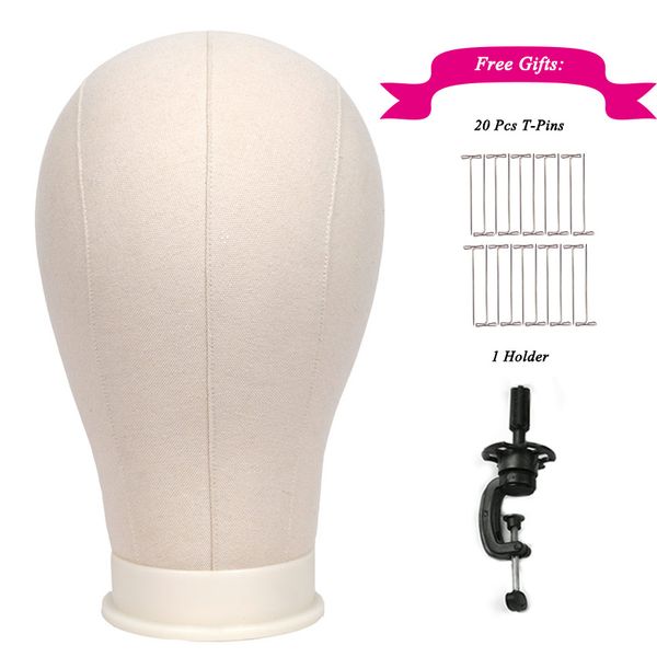 1 pc 21"-25" White Canvas Block Head for Wigs Display Styling Making Mannequin Manikin Wig Stand Head with Free Holder and T-Pins
1 pc 21"-25" White Canvas Block Head for Wigs Display Styling Making Mannequin Manikin Wig Stand Head with Free Holder and T-Pins
