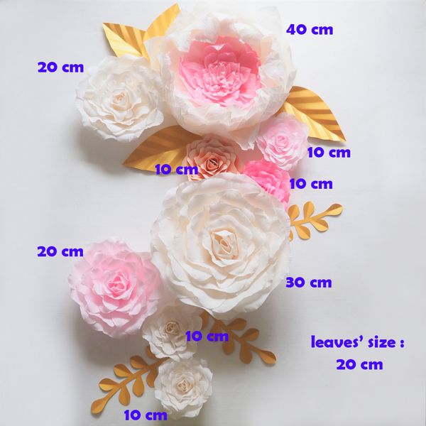giant paper flowers backdrop artificial handmade crepe & cardstock rose 9pcs+leaves 7pcs 4 wedding & party deco home decoration
giant paper flowers backdrop artificial handmade crepe & cardstock rose 9pcs+leaves 7pcs 4 wedding & party deco home decoration