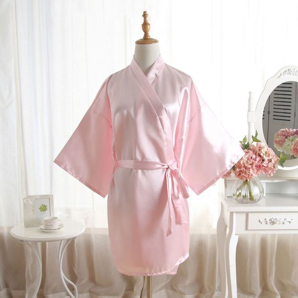 new women satin short nightgown kimono robe bathrobe solid pajamas wedding bride bridesmaid sexy dress gown plus size, Black;red
new women satin short nightgown kimono robe bathrobe solid pajamas wedding bride bridesmaid sexy dress gown plus size, Black;red