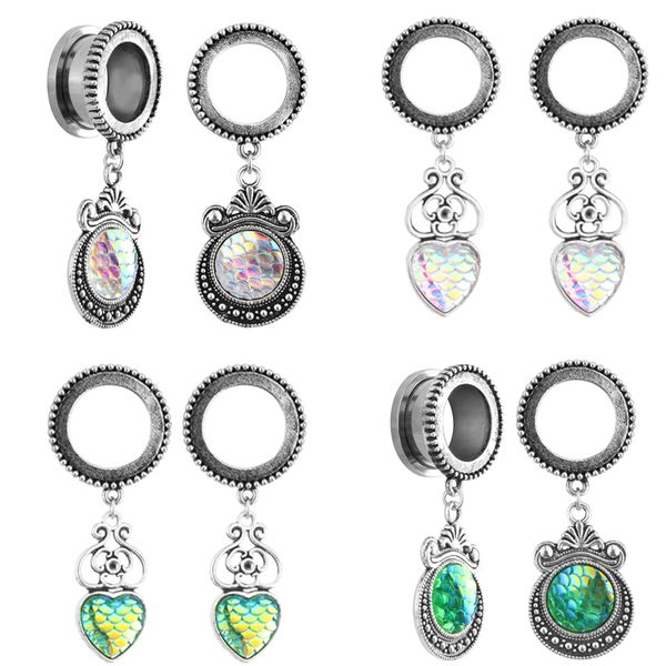 2pcs stainless steel screw dangle ear plugs and tunnels fish scales ear expander piercing gauges stretchers body jewelry, Slivery;golden
2pcs stainless steel screw dangle ear plugs and tunnels fish scales ear expander piercing gauges stretchers body jewelry, Slivery;golden