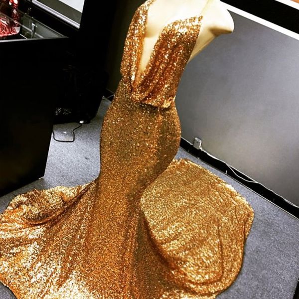 sparkly sequins prom dresses deep v-neck sleeveless backless mermaid party dress 2018 glamorous dubai celebrity evening gown, Black
sparkly sequins prom dresses deep v-neck sleeveless backless mermaid party dress 2018 glamorous dubai celebrity evening gown, Black