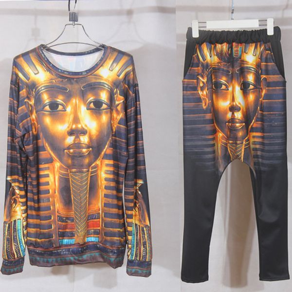 tracksuit female women 's suits clothing set print 3d egyptian pharaoh hip hop pants tracksuits harajuku character, Gray
tracksuit female women 's suits clothing set print 3d egyptian pharaoh hip hop pants tracksuits harajuku character, Gray