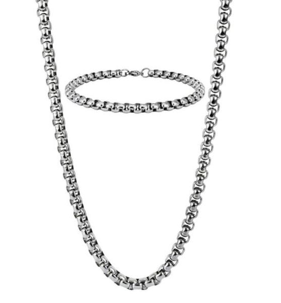 24''+8.5'' fashion men's women 316l stainless steel silver 5mm wide cable square rolo chain necklace & bracelet jew
24''+8.5'' fashion men's women 316l stainless steel silver 5mm wide cable square rolo chain necklace & bracelet jew