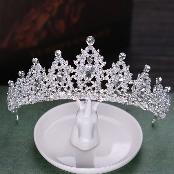 fashion crystal crown bridal wedding hair accessories rhinestone princess tiara crown for women hair jewelry ornament, White;golden
fashion crystal crown bridal wedding hair accessories rhinestone princess tiara crown for women hair jewelry ornament, White;golden